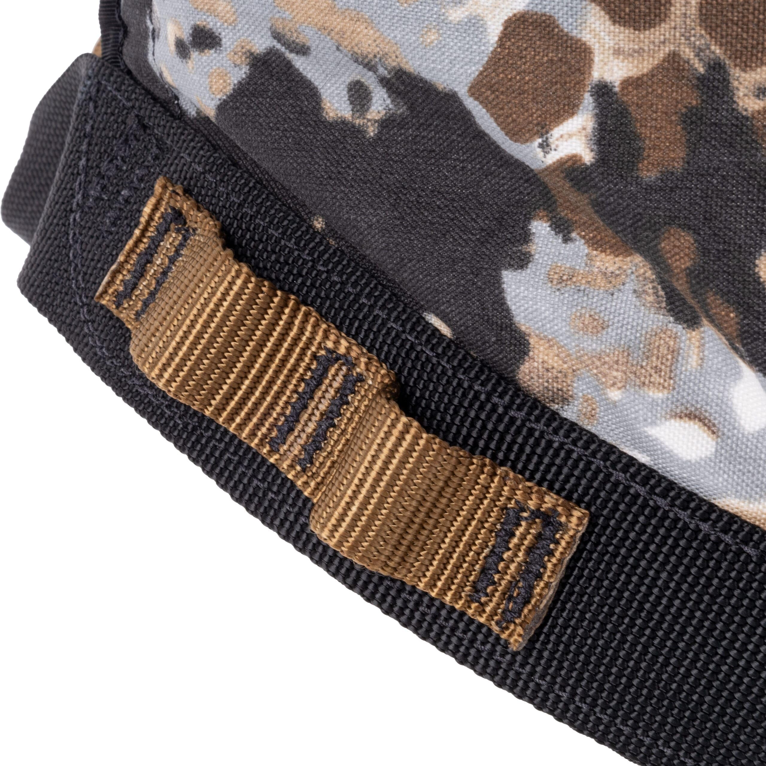 Ape Canyon Outfitters Wood Deluxe Saddle – Obskura Skyfall Camouflage Tree Saddle with Adjustable Rope Bridge and AustriAlpin Buckles – Sit & Lean Hunting Saddle in Small/Medium/Large