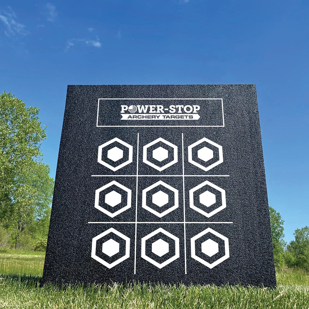 Power-Stop Archery Target - 24" Pro Series - Big Block Foam Target for Broadheads and Field Tips