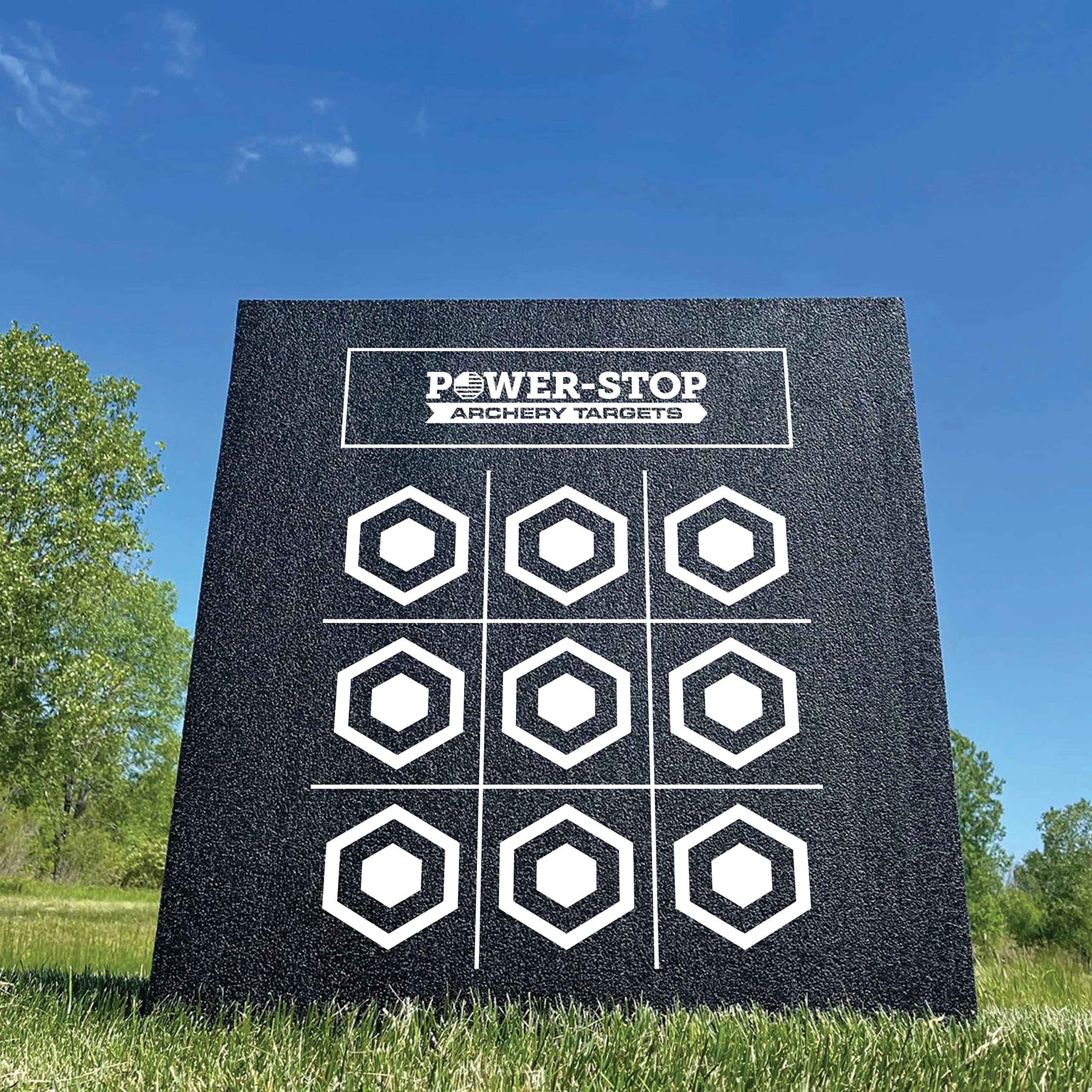 Power-Stop Archery Target - 24" Pro Series - Big Block Foam Target for Broadheads and Field Tips