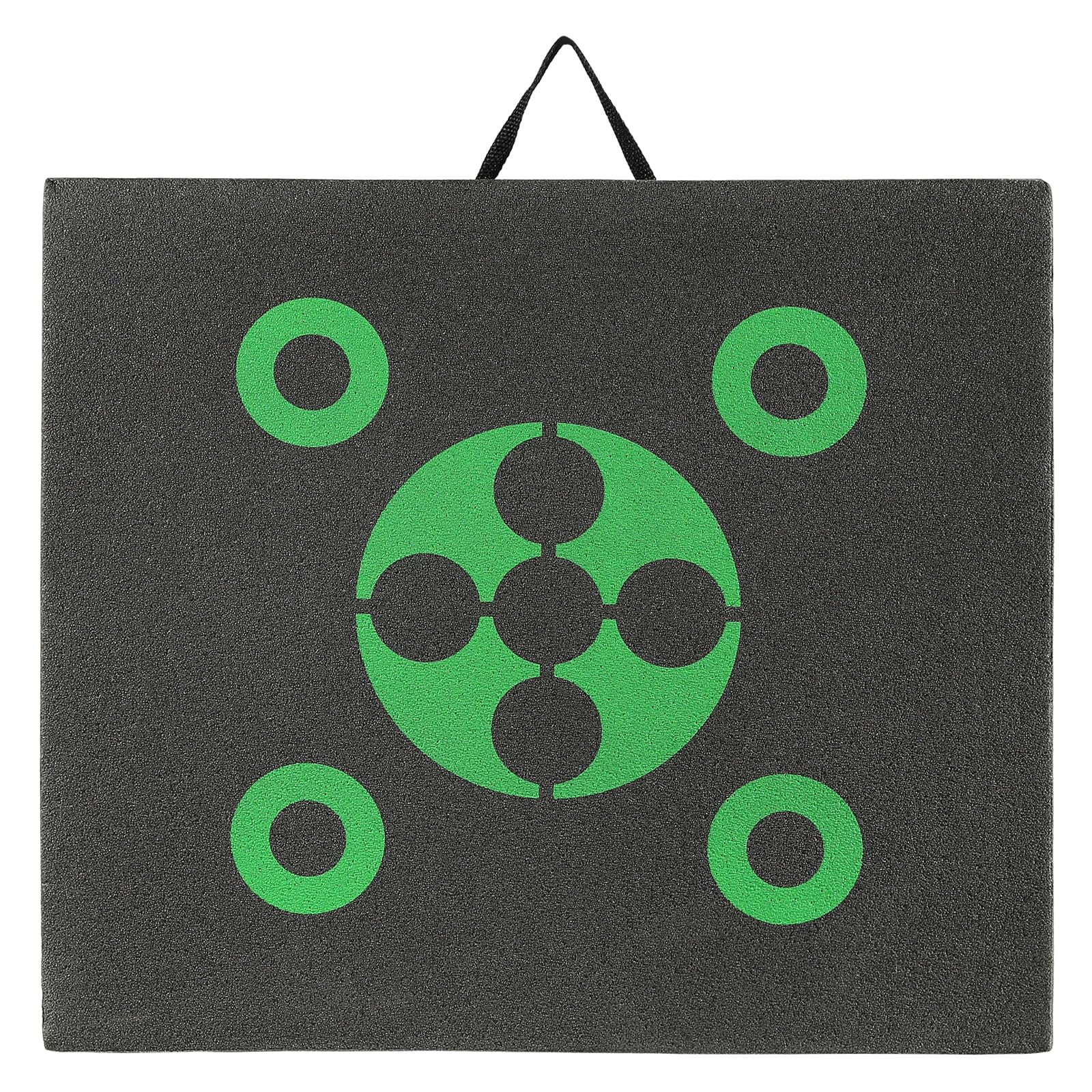 VEVOR Archery Target Block, 16"x18" All-Side Bow Target Block, Outdoor Portable Archery Target with Carry Handle, Easy Arrow Removal, Great Visibility, Lightweight, Easy to Transport, Black