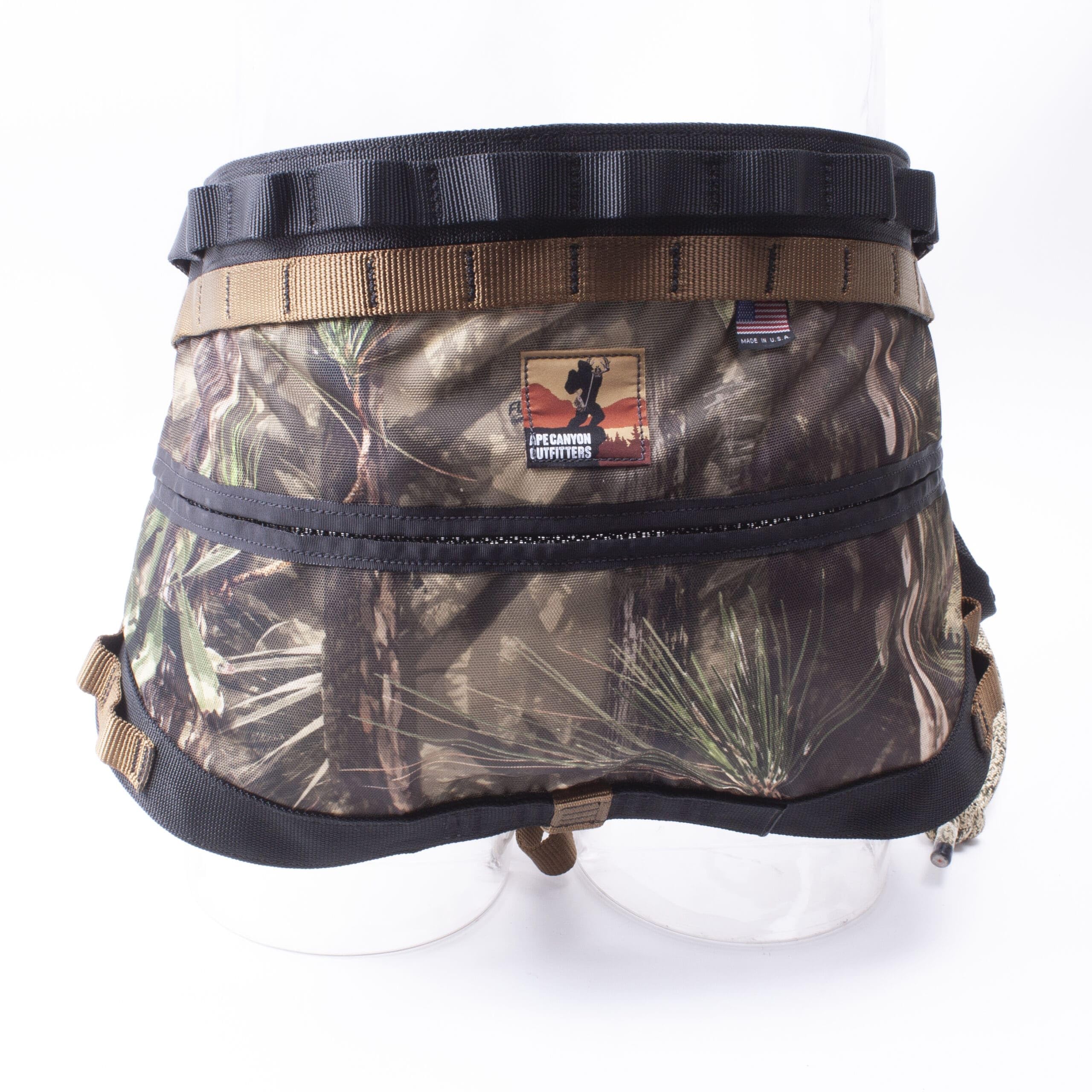 Ape Canyon Outfitters ACO Wood Deluxe Saddle FL Camo Hammock - Bringing Hunters Affordable and Safe USA Made Products (Large- 38″-44″ Waist)