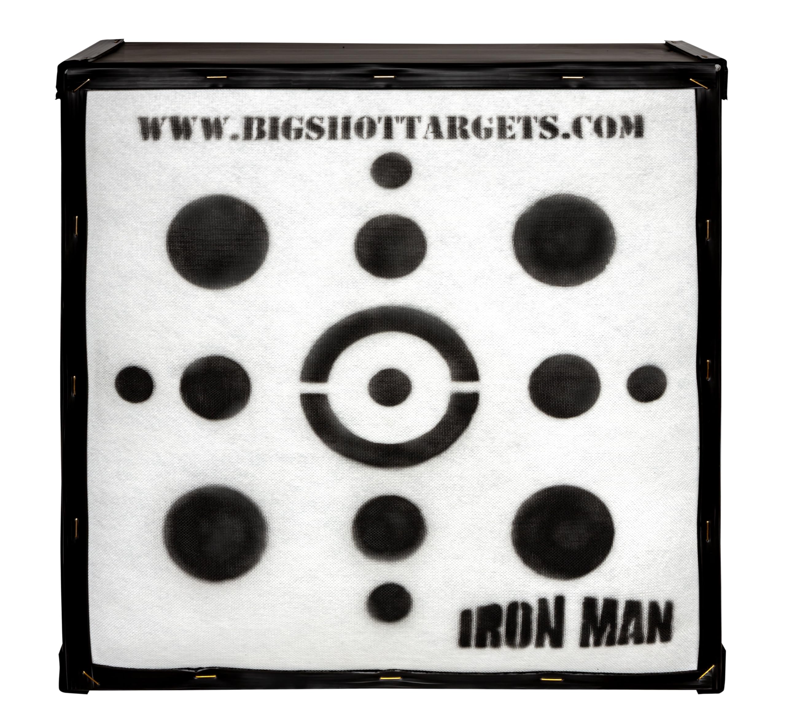 BIGshot Iron Man 30" Personal Range Archery Target - 475 FPS Rated - Easiest Arrow Removal - 85 lbs High Density Crossbow and Compound Bow Target