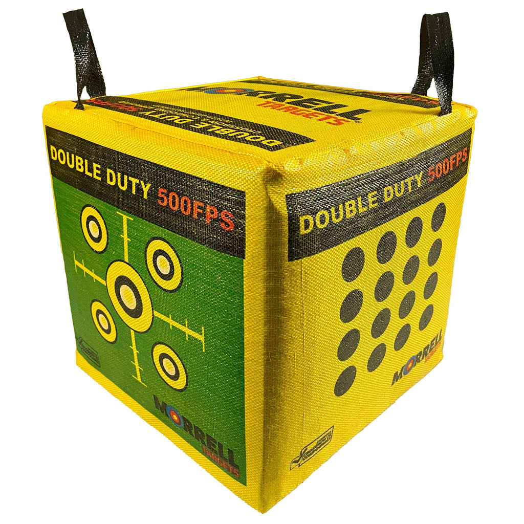 Morrell Targets 4-Sided Double Duty Field Point Archery Shooting Bag – Portable Backyard & Outdoor Target for Bows up to 500 FPS with 50+ Bullseye Points