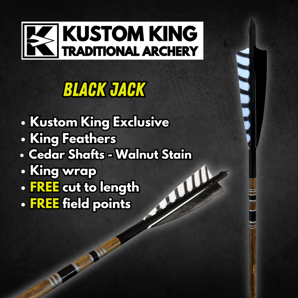 King Arrows - Traditional Arrows - Black Jack